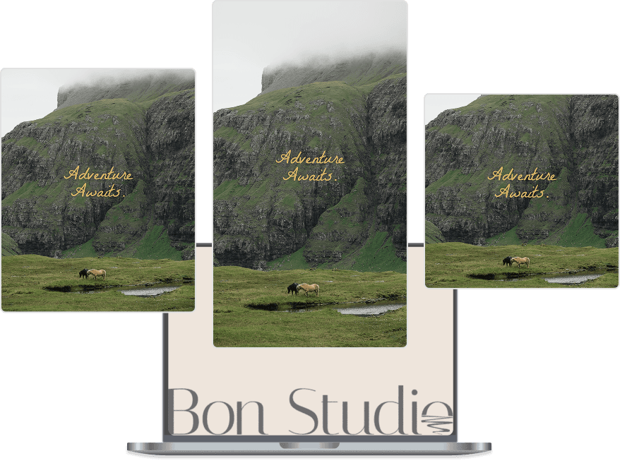 Three canvas formats