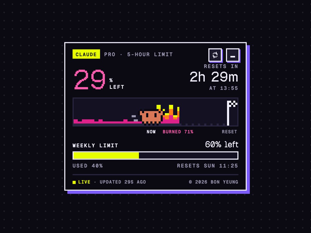 The meter in the "Caught" state
